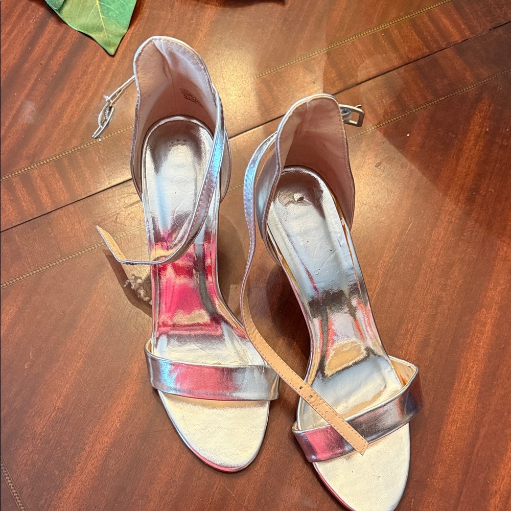 Elegant Silver Women's Heels